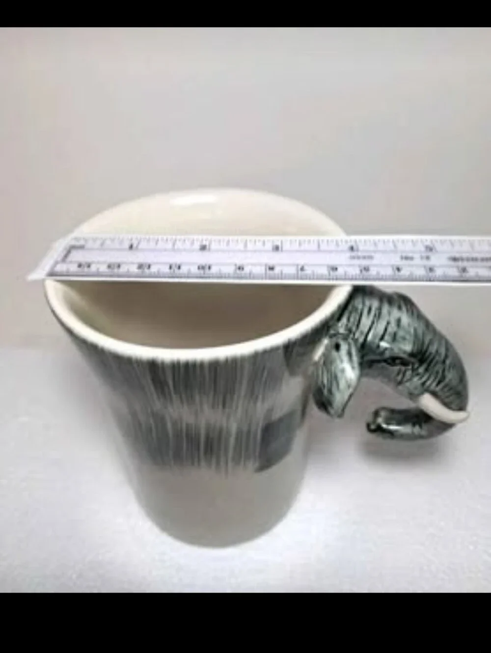 PIER ONE Hand-Painted Collectable Elephant Coffee Mug - NEW
